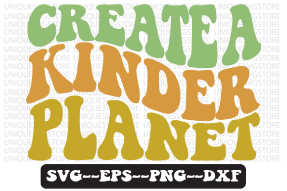 Create a Kinder Planet Retro SVG Graphics for Crafts