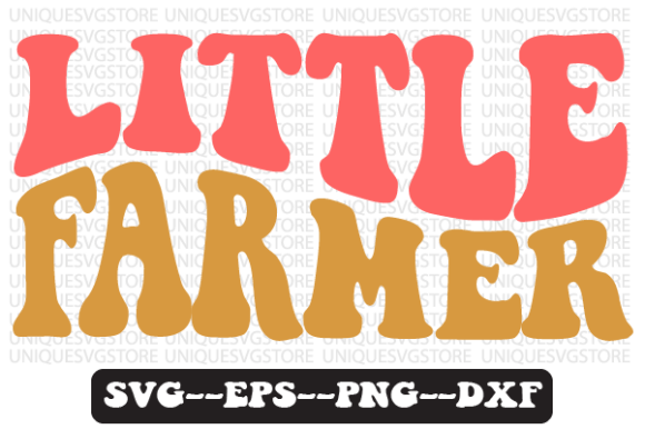 Little Farmer Quote Retro SVG Design for Crafts & Graphics