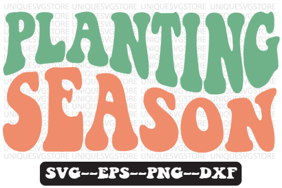 Planting Season Quote Retro SVG Design for Crafts & Graphics