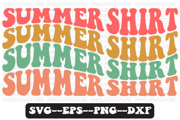 Summer Shirt Quote Retro SVG Graphics for Crafts