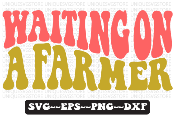 Waiting on a Farmer Retro SVG Design for Crafts & Graphics